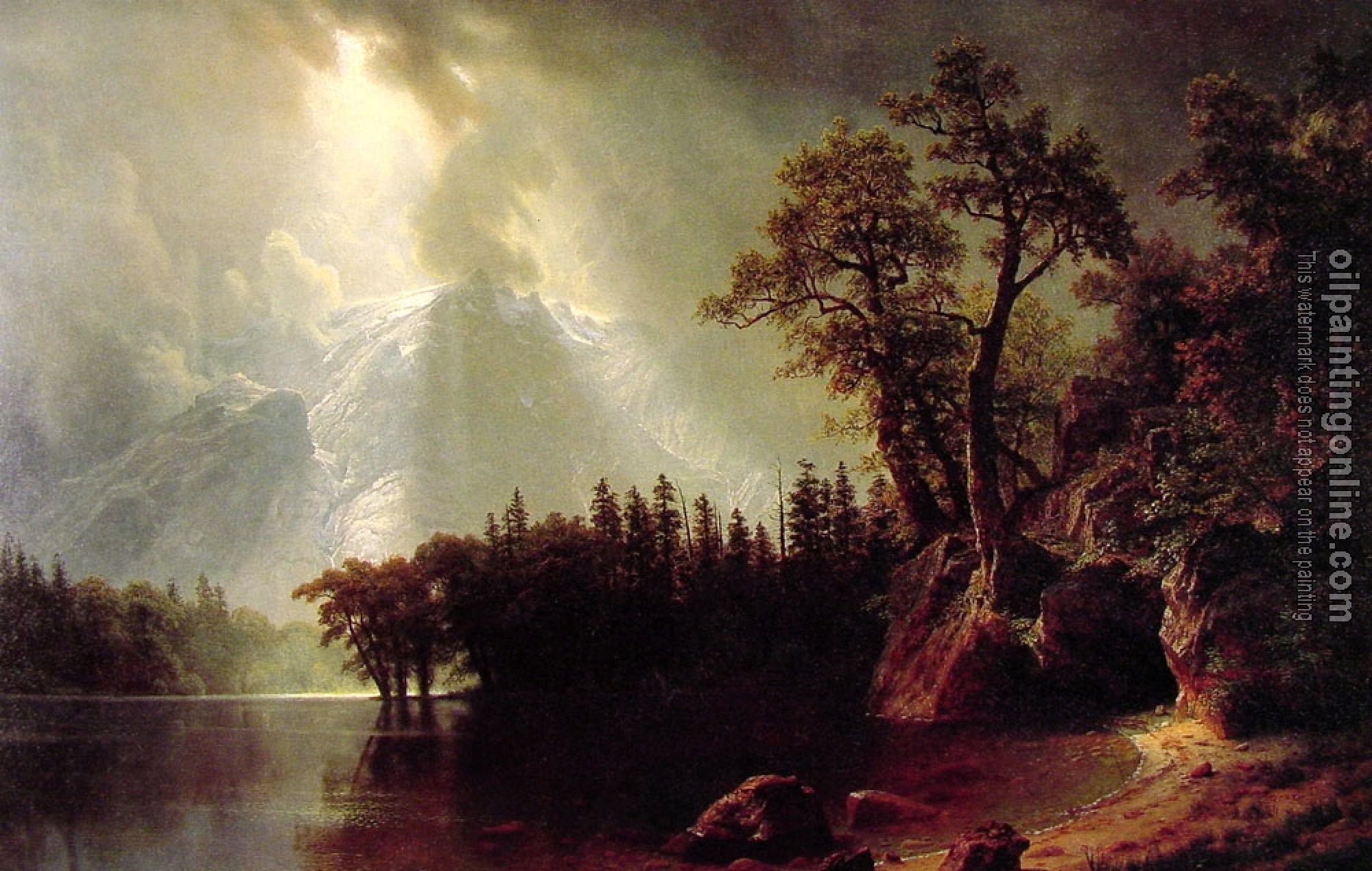Bierstadt, Albert - Passing Storm over the Sierra Nevada